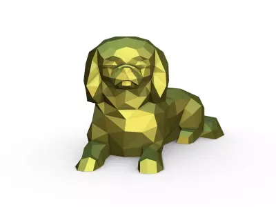 Pekingese figure 3D print model