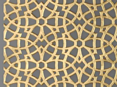 Lattice Arab panel 3D 1 3D model