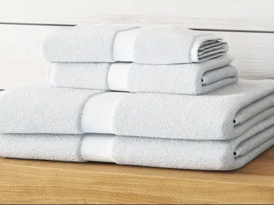 Set of towels 3D model