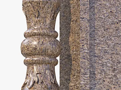balusters three columns 3D model