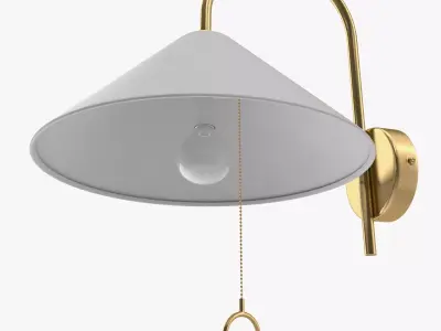 Wall Lamp Low-poly 3D model