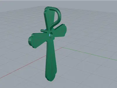 Cross Pendant 7018 3D print model