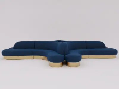 sofa lobby 3D model