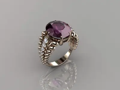 Women Ring 18 3D print model