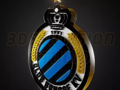 Club Brugge logo - Cinematic - 3D print 3D model