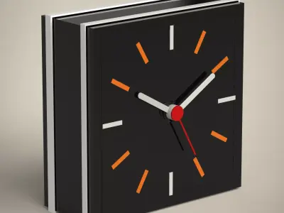 Clock orange 3D model