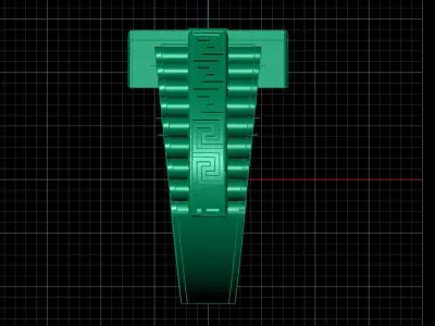 Print Ready STL 3DM  Gents Rings Diamond Men Ring  3D print model 58
