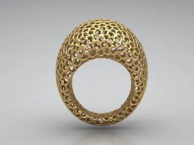 Voronoi Ring 3D print model