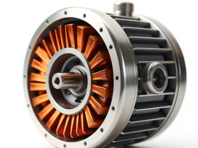 Electric Motor Model Pack  High Detail and Precision Low-poly 3D model