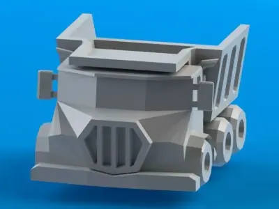 DUMP TRUCK 3D model 8