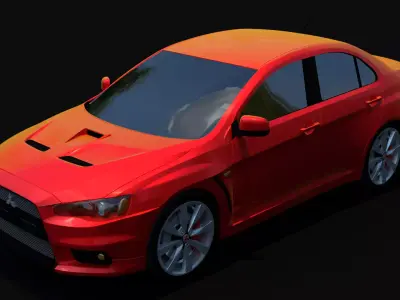 Mitsubishi Lancer Evo X 3D model