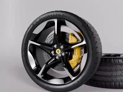 Ferrari Purosangue Wheel 3D model