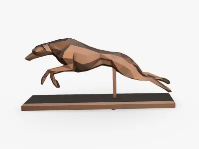 Italian Greyhound dog 3D print model