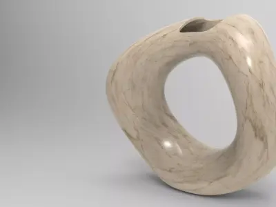 Rous Vase Low-poly 3D model