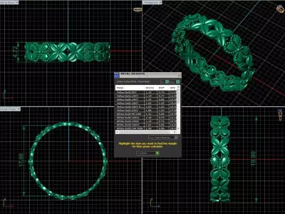 Arabic Tire Ring  3D print model