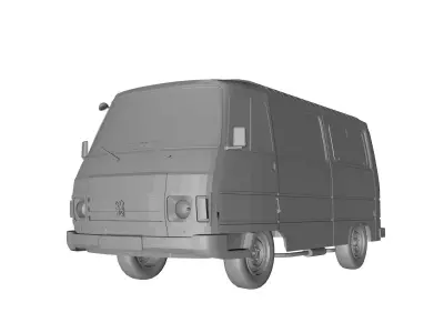 Peugeot Van 60s 3D model