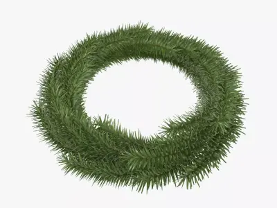 Christmas wreath 04 3D model