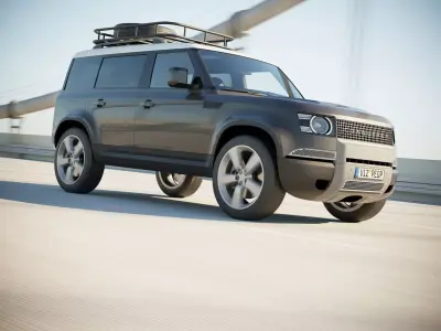 British offroad SUV 3D model