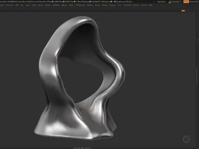 Modern Abstract Decorative sculpture 3d print model 63 3D print model
