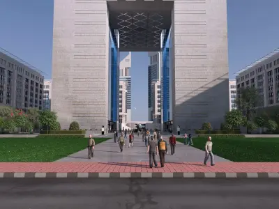 Dubai International Financial Centre Dubai 3D model