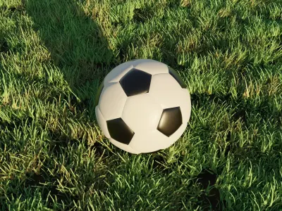 Soccer Football Low-poly Free low-poly 3D model