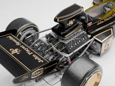 Lotus 72 D F1 car 3D model