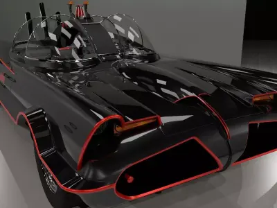 Batmobile TV series 1965 3D model
