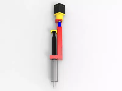 Clay and Ceramic 3D printer Extruder 3D model