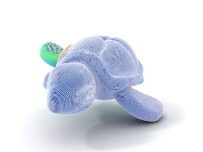 Vibrant Sea Turtle model pack Low-poly 3D model