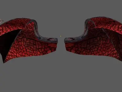  Wyvern Dragon Wings 3D model