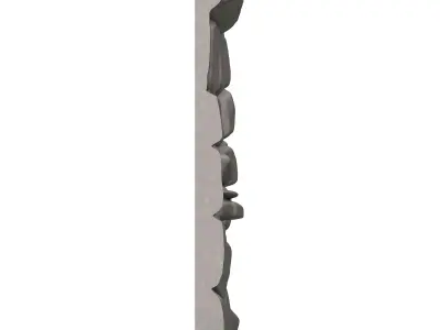 Fissured Stone Wall Geometry Kit 3D print model