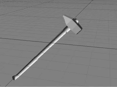 Civil Tool - Tack Hammer 3D model