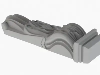 Scroll Corbel 33 3D model