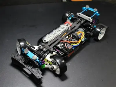 Tamiya TT01 RWD drift car conversion kit 3D print model