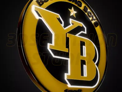 BSC Young Boys Bern logo - Cinematic - 3D print 3D model