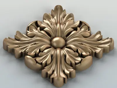 Square rosette 010 3D model