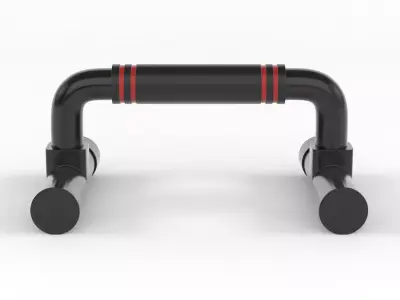 Push Up Bars Strength Training 3D model