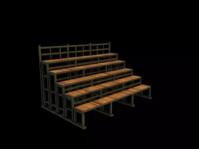 Bleacher 3D model
