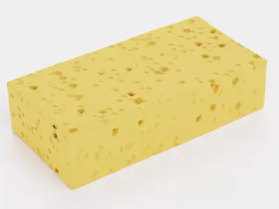 Sponge V1 - Rectangular Cellulose Cleaning Prop 3D model
