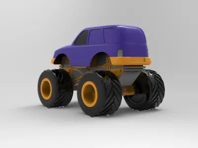 Monster truck 3D model