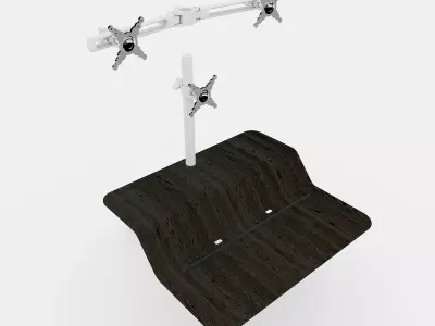 Lotus RT Sit-Stand Workstation  Single-Dual 3D model