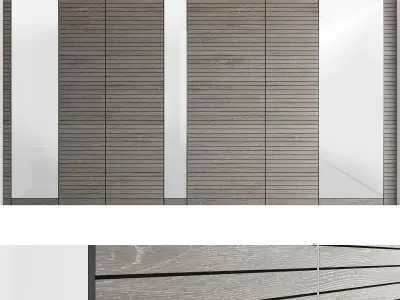Decorative wall panel set 25 3D model