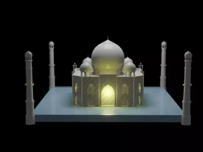 Taj mahal  3D model