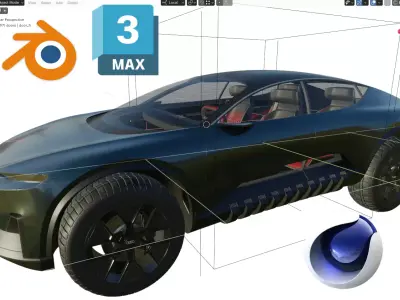 Audi Activesphere Concept  Low-poly 3D model