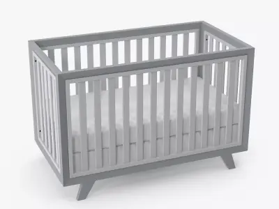 Baby Cribs v4 Low-poly 3D model