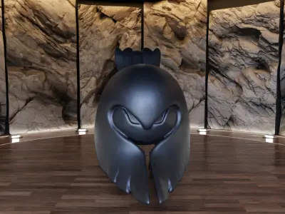 Owl Creature Figure Fan Art Toy  3D print model