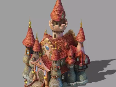 Game main city - Castle 20 3D model