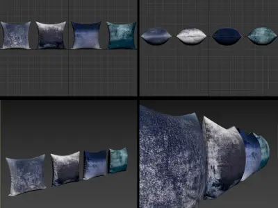 Decorative Pillows set 07  3D model