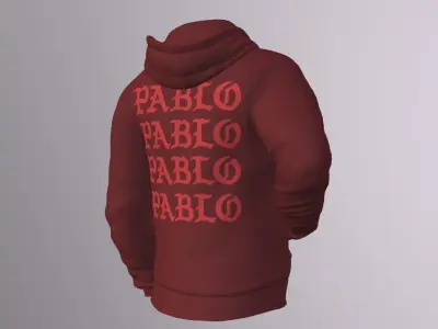 KANYE WEST I FEEL LIKE PABLO HOODIE PBR Low-poly 3D model