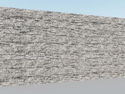Natural Stacked Stone Cladded Wall Tiles 3D model Texture 3D model